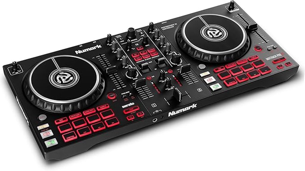 numark dj controller with audio