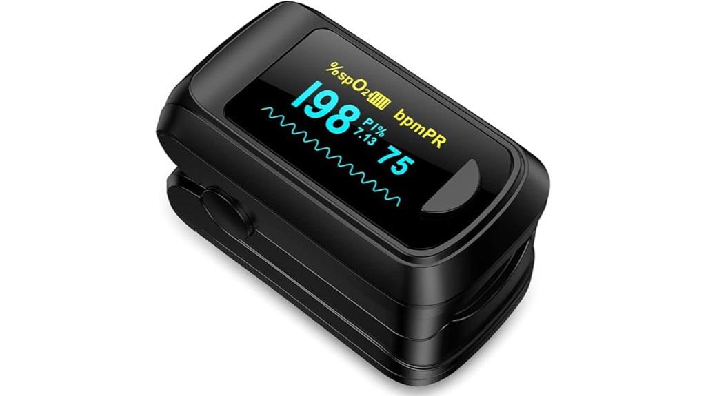 oled display fingertip oximeter