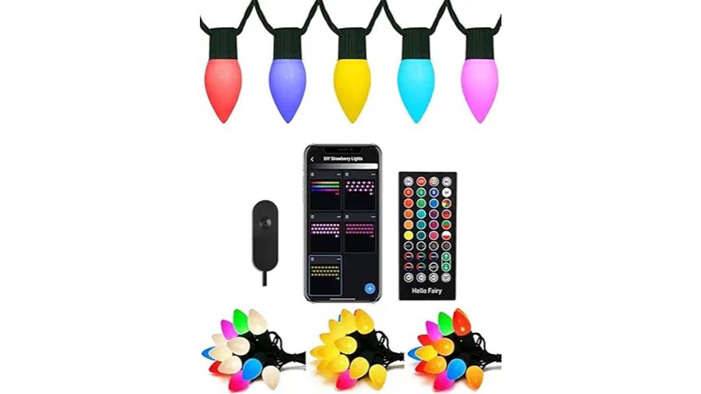 outdoor 66ft rgb christmas lights