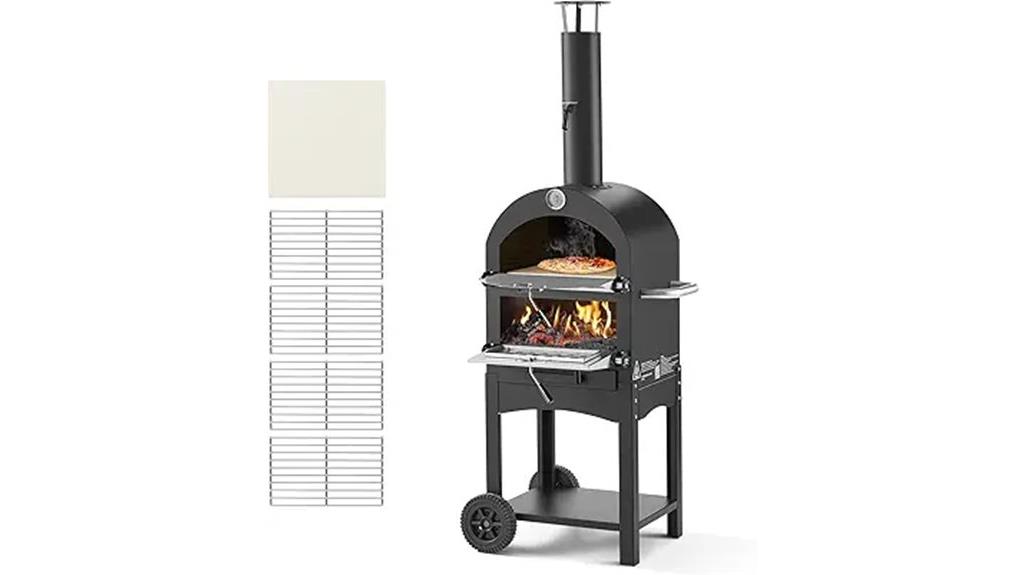 outdoor pellet fire oven