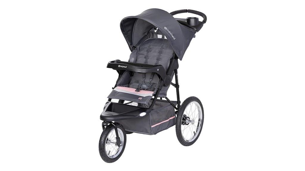 pink baby jogging stroller