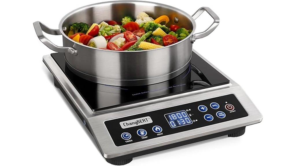 portable 8 setting induction cooktop
