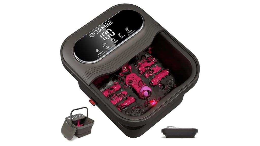 portable heated bubble foot spa