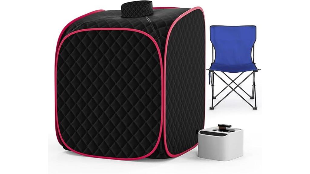 portable sauna with steamer
