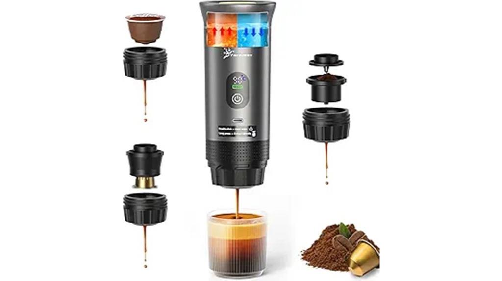 portable self heating espresso machine