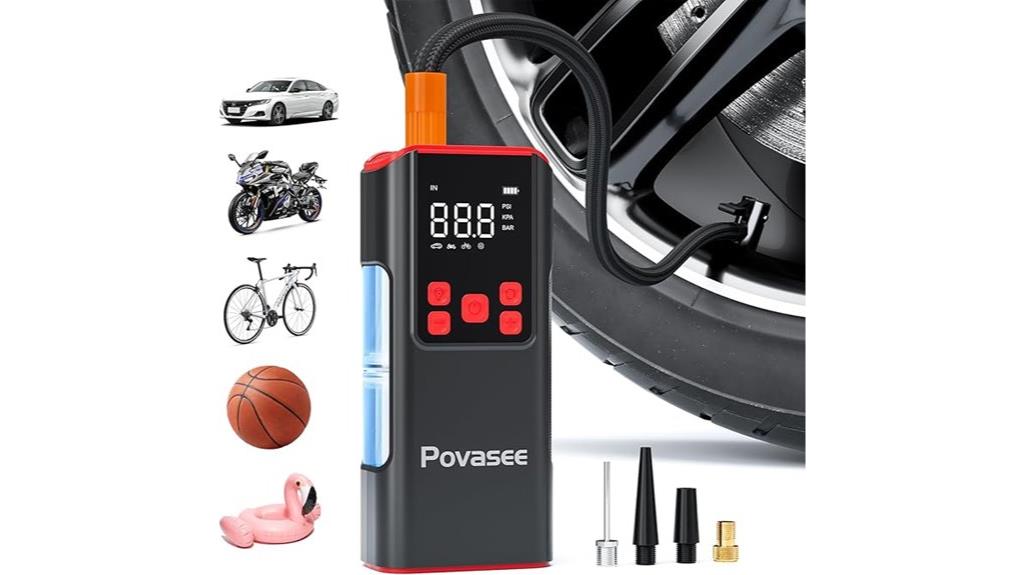 portable tire inflator compressor