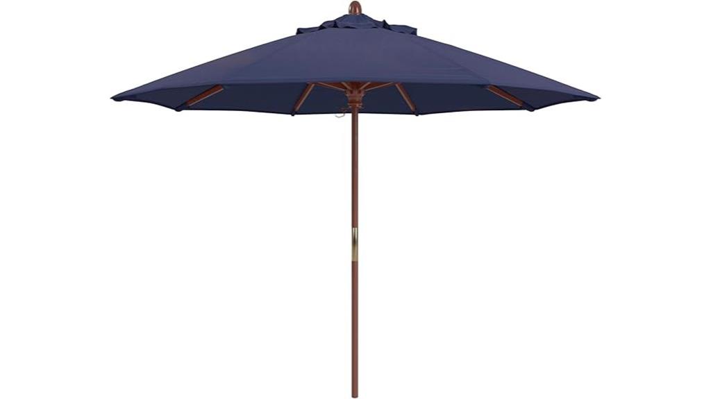 premium hardwood patio umbrella