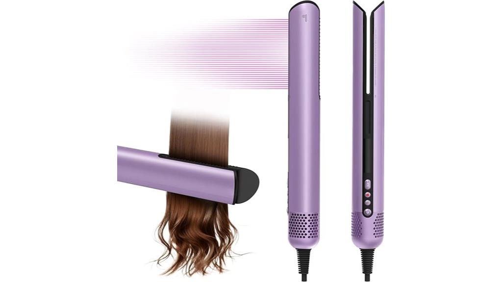 purple hair styling combo