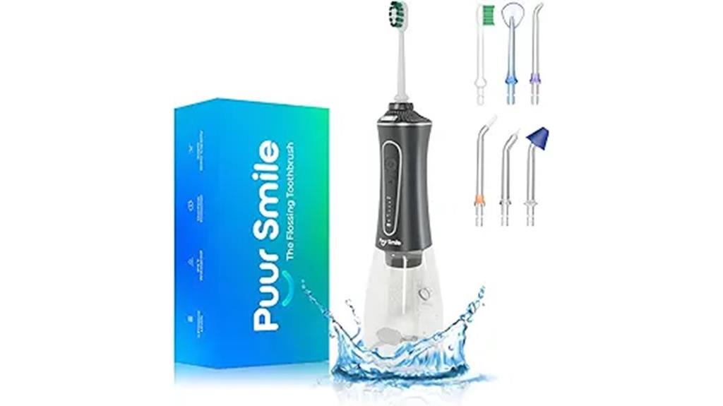 rechargeable oral flossing device