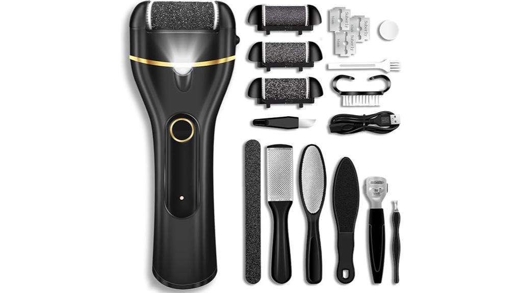 rechargeable waterproof foot file