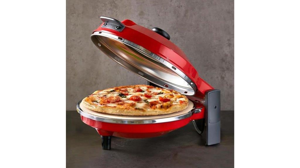 red italian countertop oven