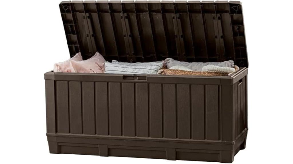 resin deck box outdoor