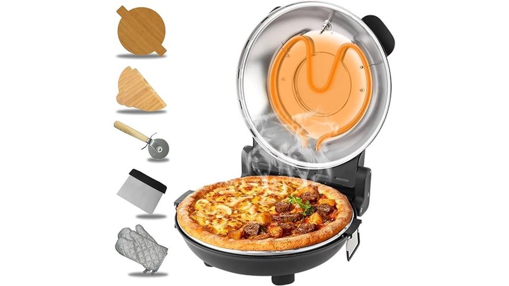 retro 12 inch pizza maker
