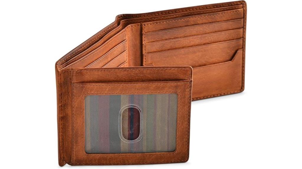 rfid leather wallet men