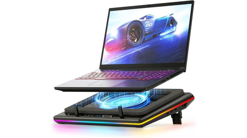 rgb v12 laptop cooler