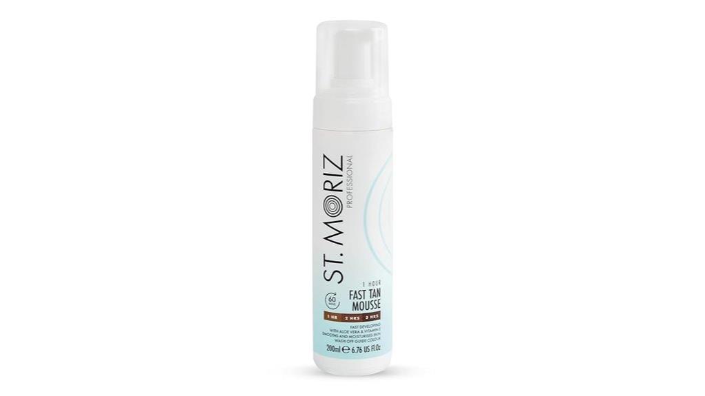 self tanning mousse 1 hour