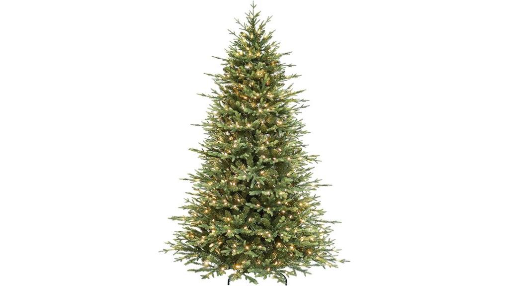 seven and a half foot pre lit christmas tree