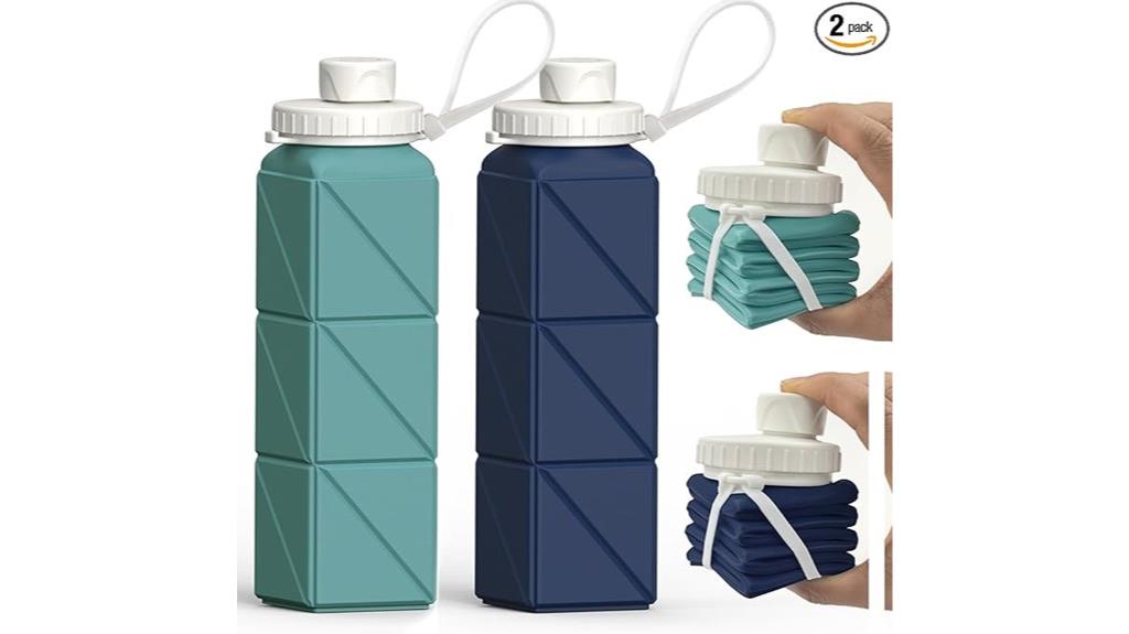 silicone travel water bottles