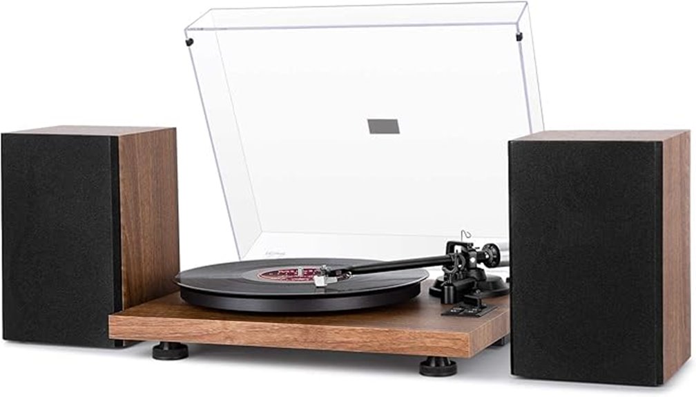 single bluetooth turntable system