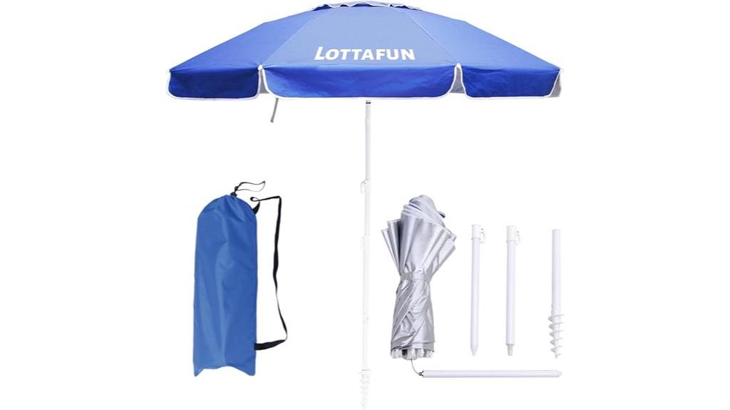 six foot portable beach umbrella