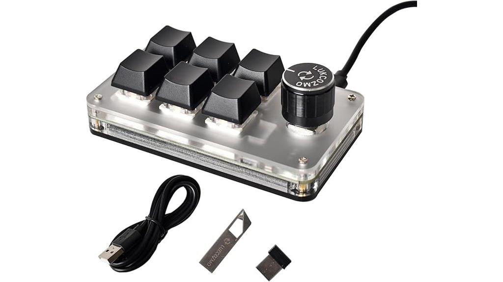 six key wireless macro pad