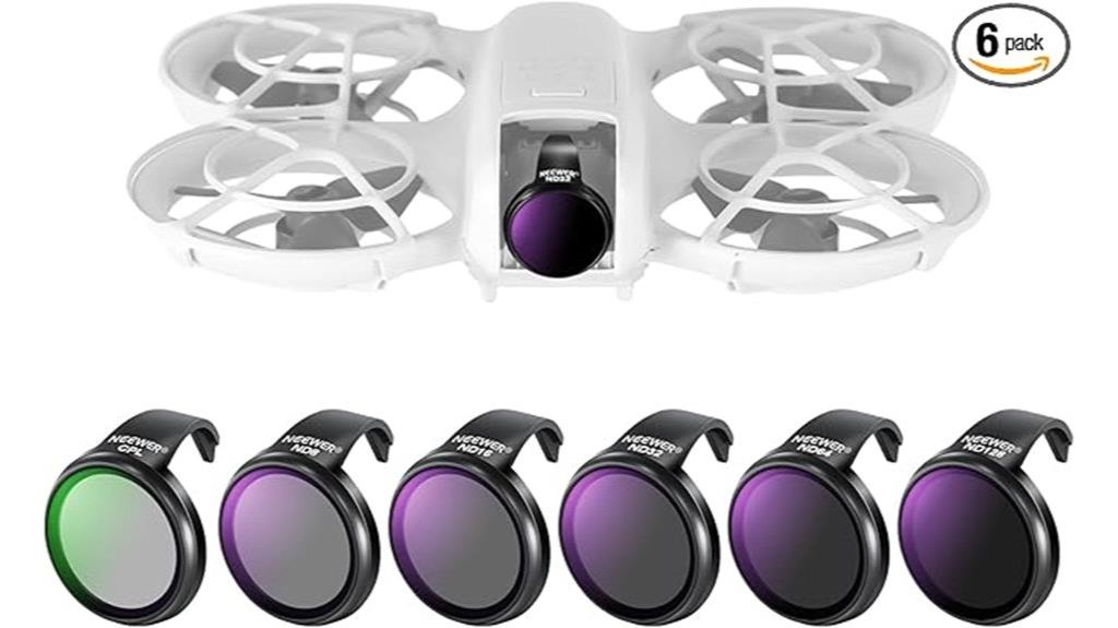 six piece nd filter set