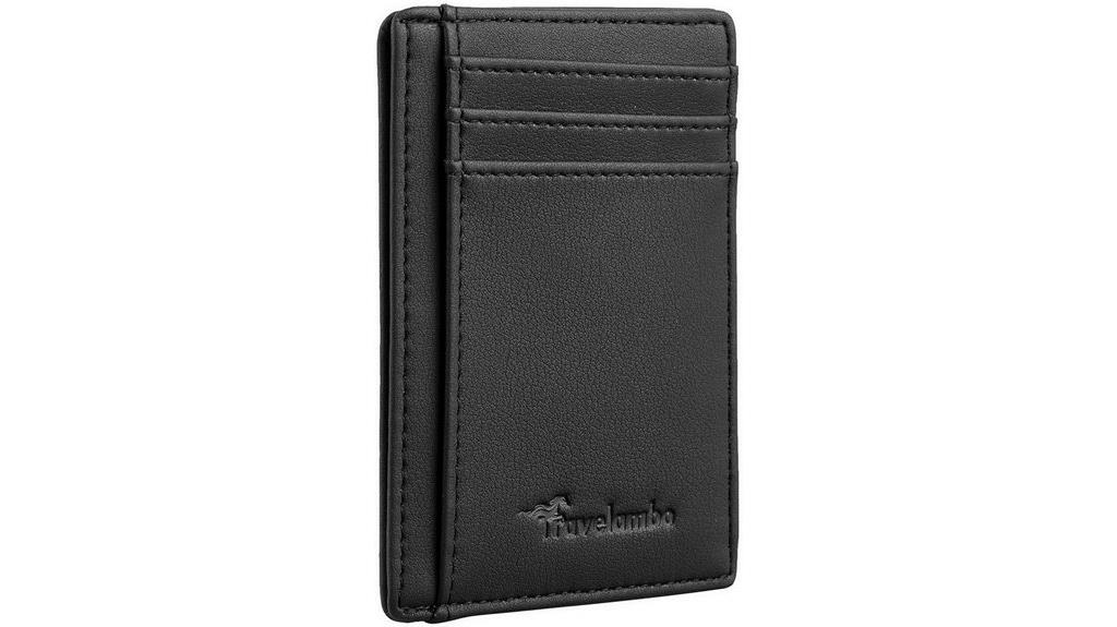 slim rfid leather wallet
