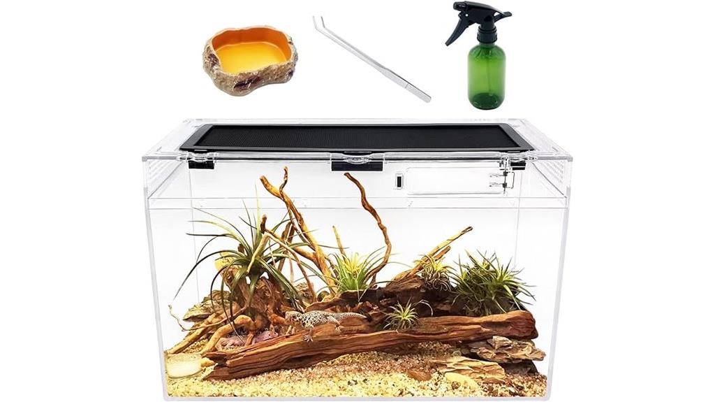 small reptile habitat enclosure