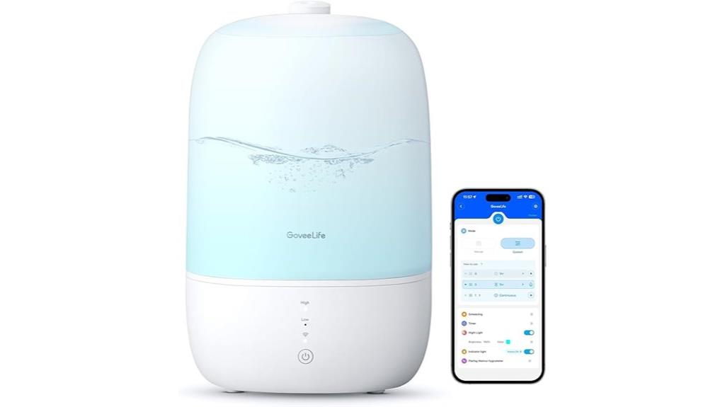 smart humidifier with diffuser