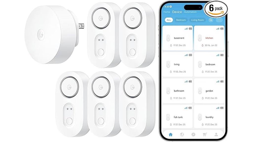 smart water leak detector pack