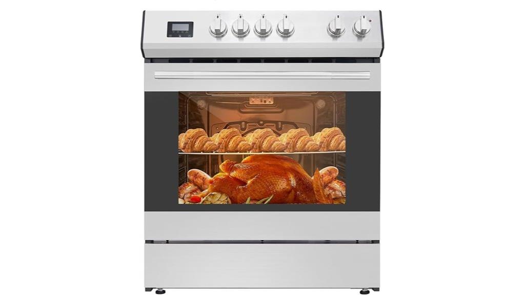 stainless steel 30 inch oven