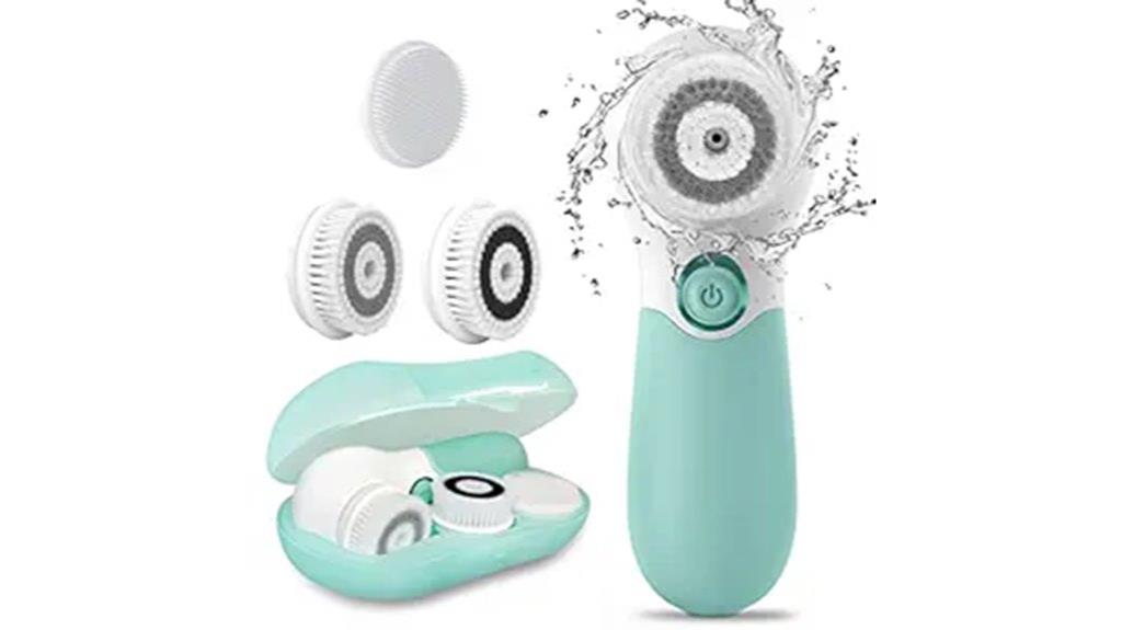 three cleanser heads dual speeds