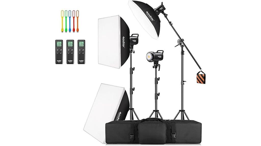 three led video lights