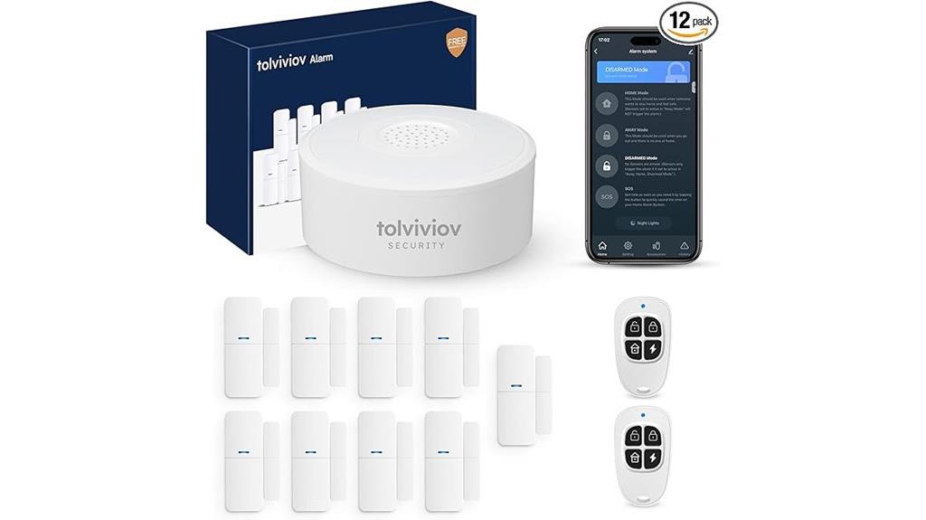 tolviviov 12 piece security system