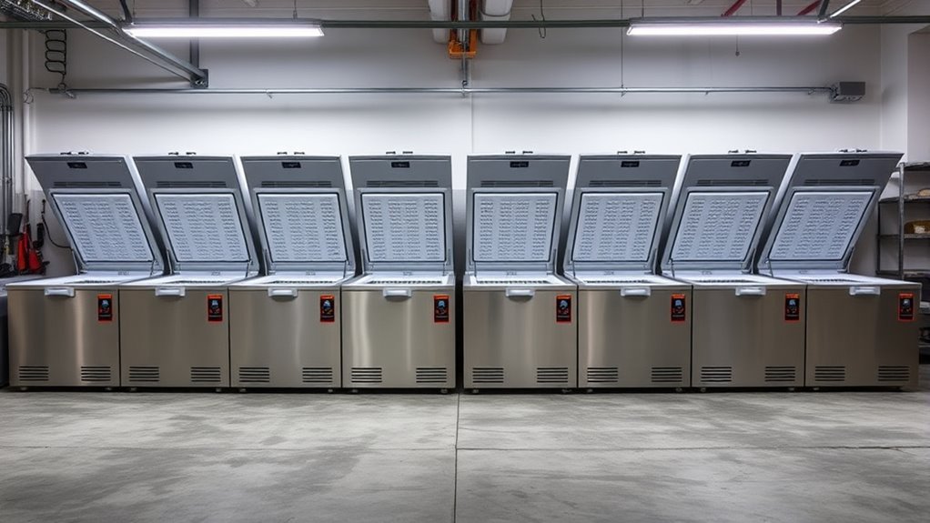 top garage chest freezers