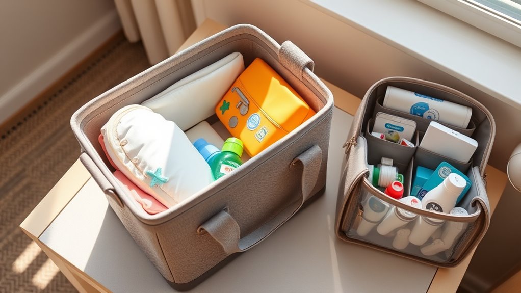 top portable diaper organizers