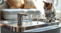 top stainless steel cat fountains