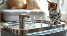 top stainless steel cat fountains