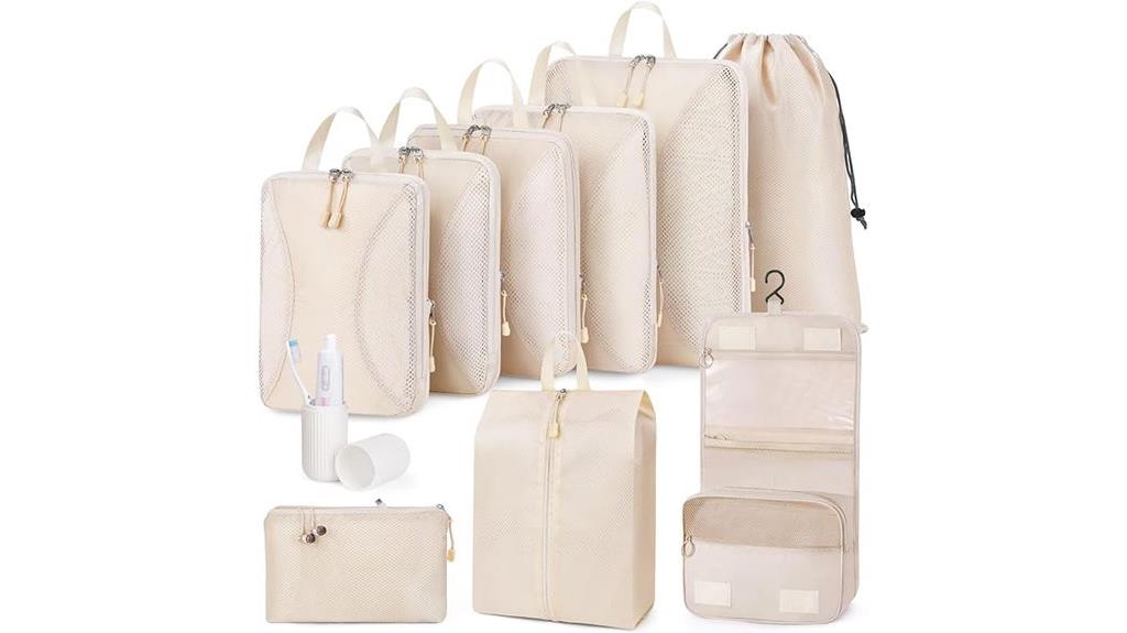 travel clothing organizer set