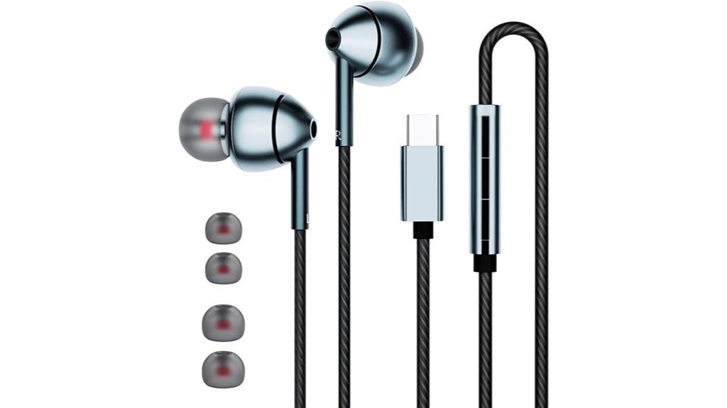 usb c noise cancelling earbuds