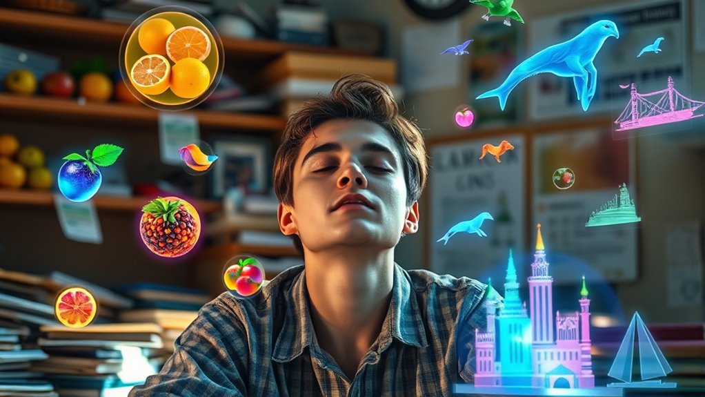 use vivid mental imagery