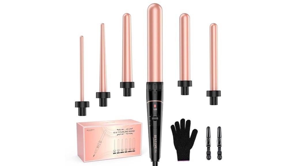 versatile long barrel curling iron