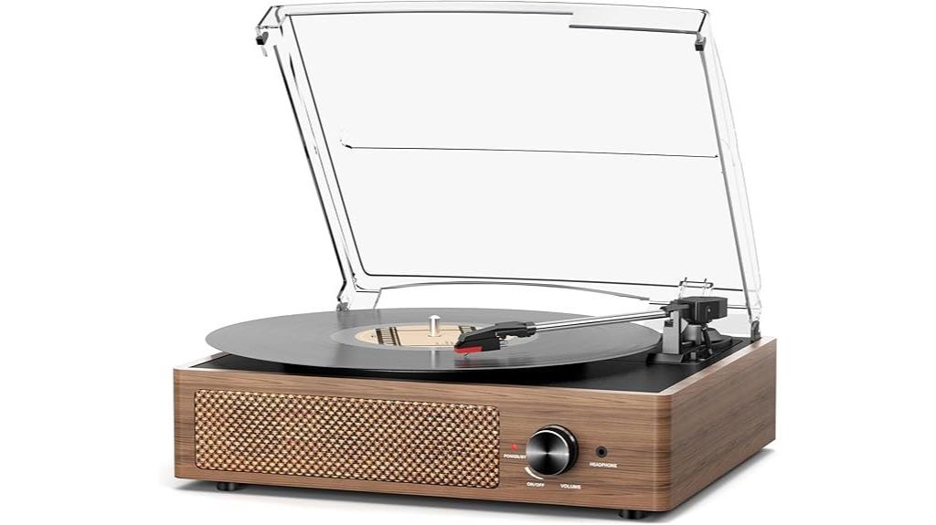 vinyl record player with bluetooth