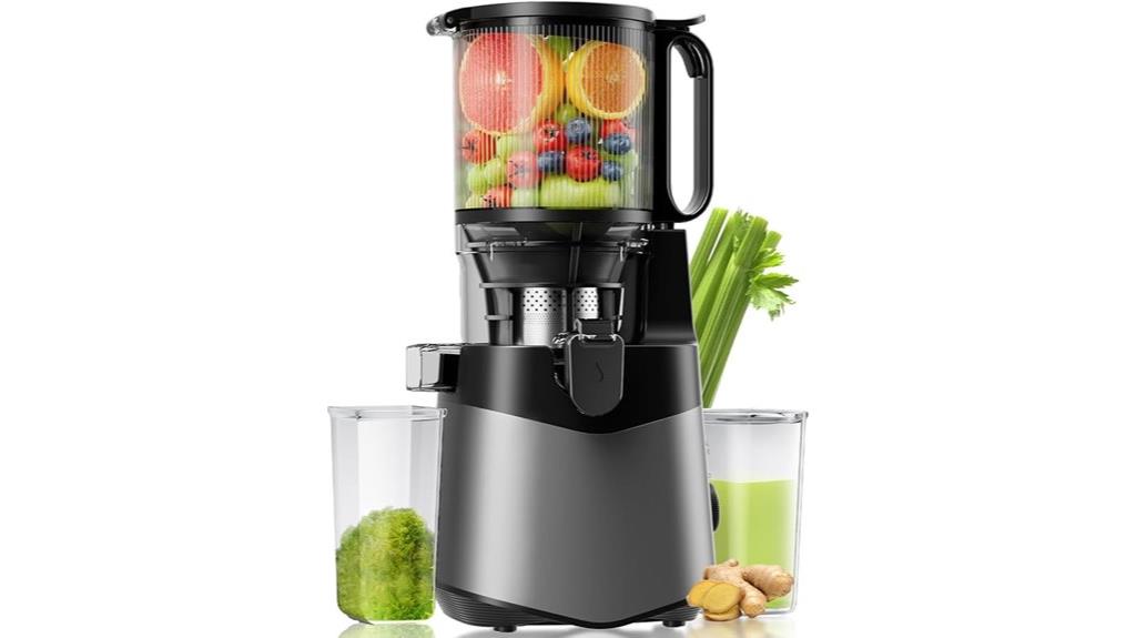 wide feed juicer power