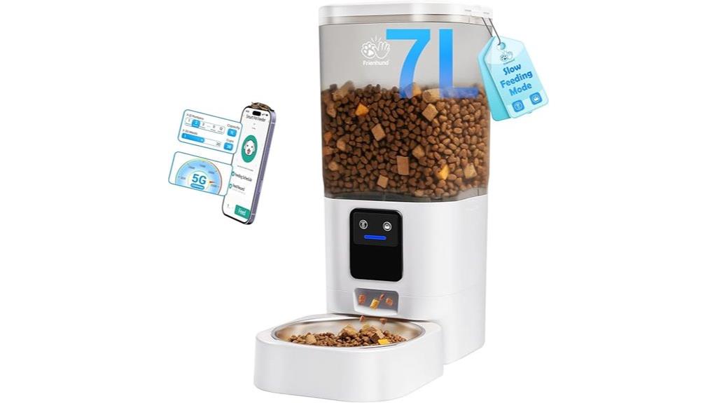 wifi app controlled pet feeder