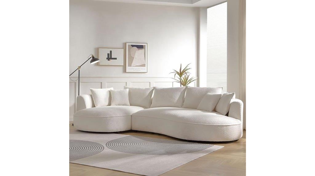 williamspace 124 8 curved sofa