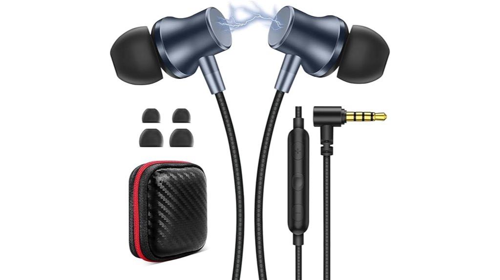 wired earbuds with microphone