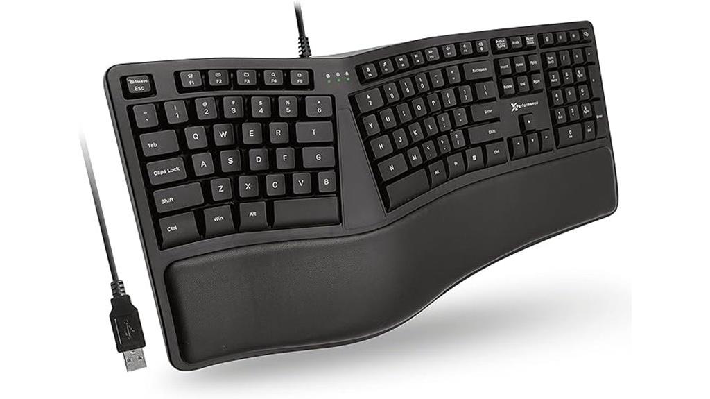 wired ergonomic keyboard cushion