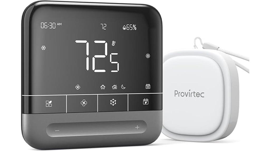 wireless touchscreen room thermostat
