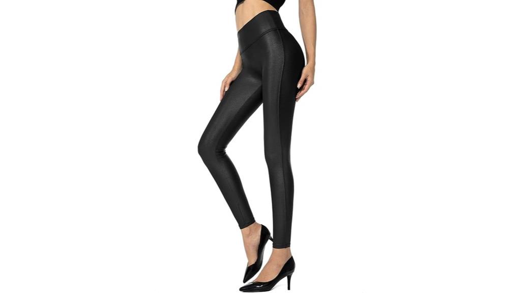 women s faux leather leggings
